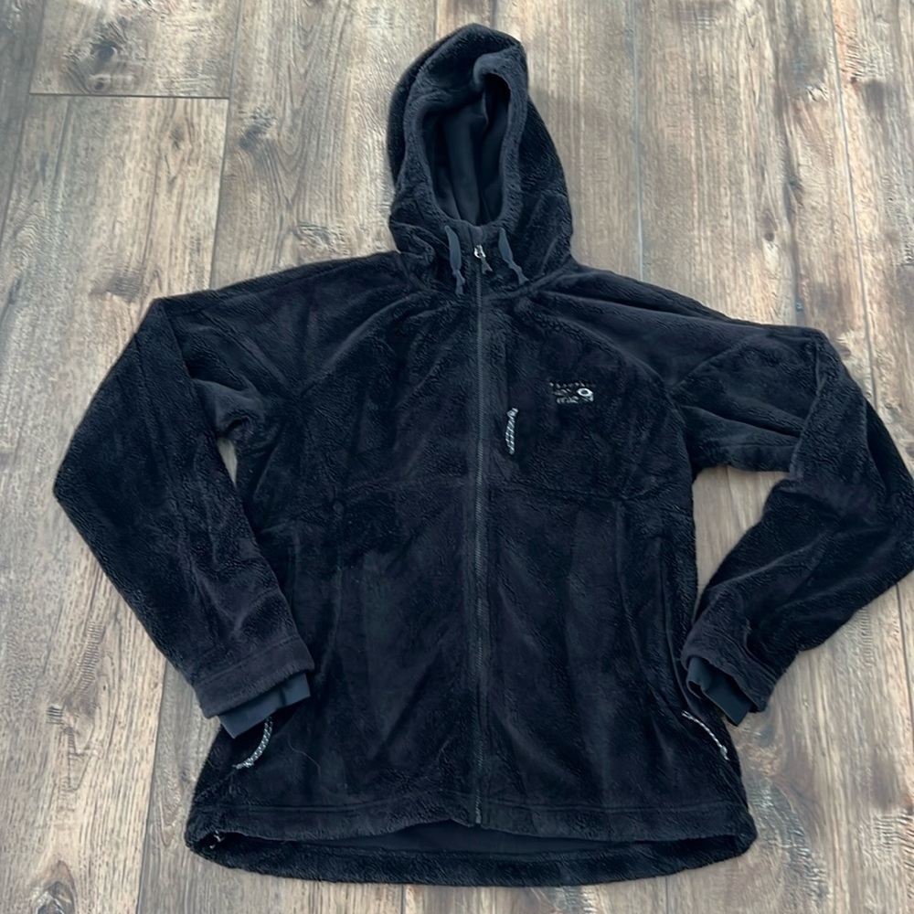 Mountain Hardwear Women’s Fleece Hoodie Jacket Black Size Medium - Picture 6 of 16